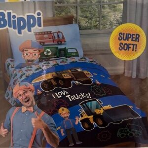 Blippi I Love Trucks Toddler Bedding Set 4-Piece NEW Jay Franco